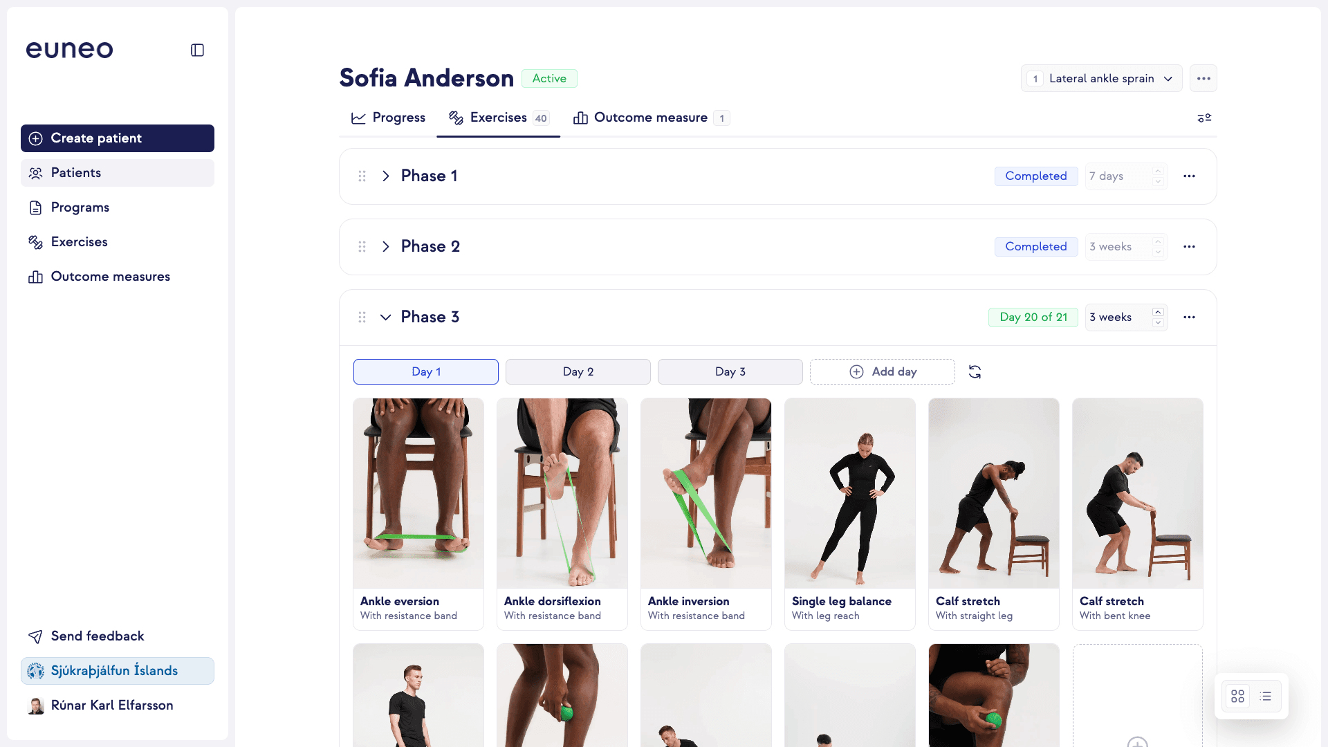 Öll meðferðaráætlunin á einum stað.